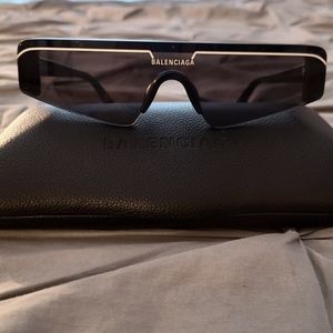 Balenciaga ski rectangle sunglasses